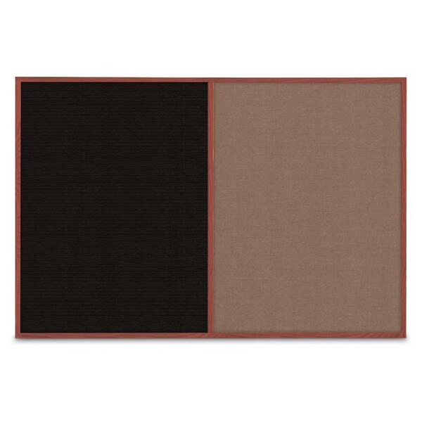 Slim Style Indoor Enclosed Corkboard, 42